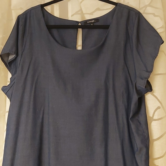 George XXL Super Soft Denim Sheath Dress - Picture 2 of 6